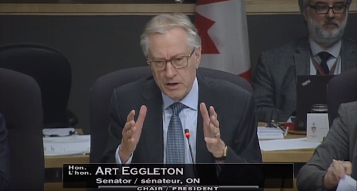 WATCH: Senator Art Eggleton on Age Limits and Criminalization | Senate Study on Bill C-45, The Cannabis Act