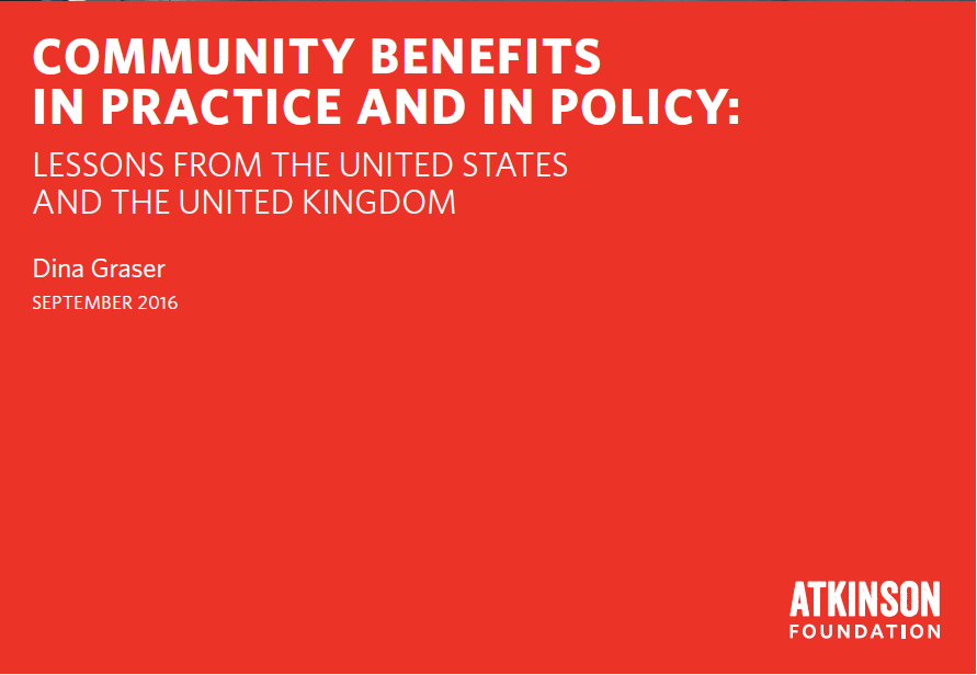 community benefits in practice and in policy